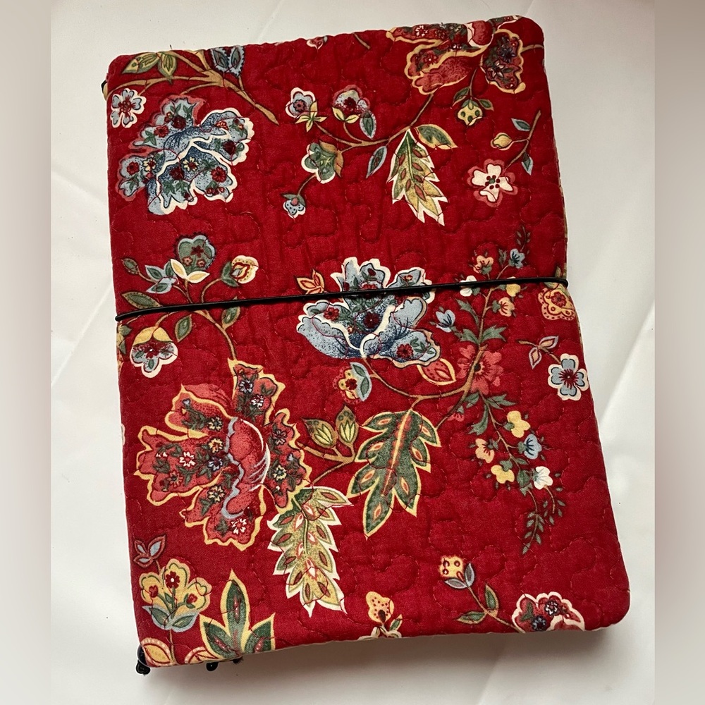 Quilted Notebook Cover with Altered Composition Notebook